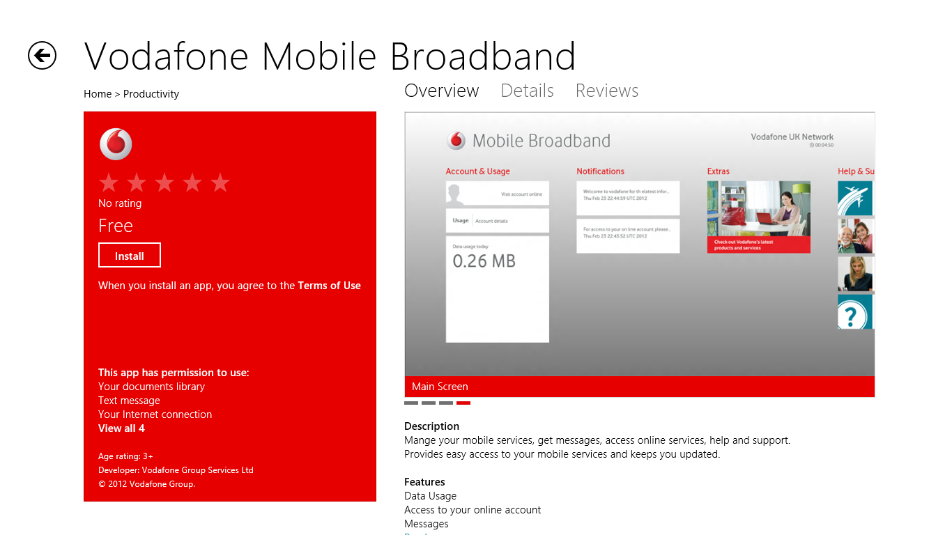 Vodafone Mobile Broadband Metro App Released The Fast Ring (Insider