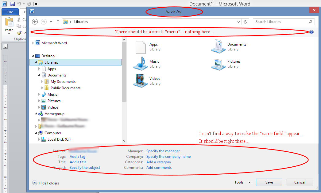 Need help with "save as" menu : Not working :-( - Software Discussion ...