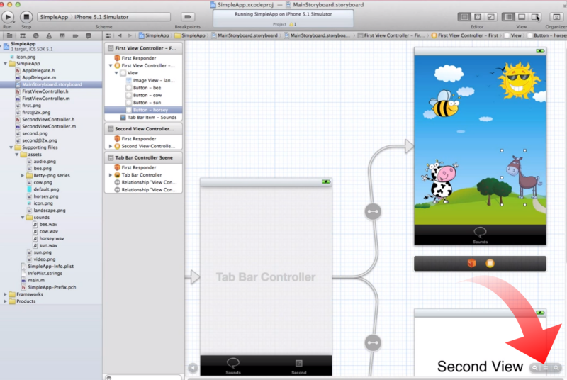 [XCode] Zoom in to an XIB Programming (C, C++, JAVA, VB, etc