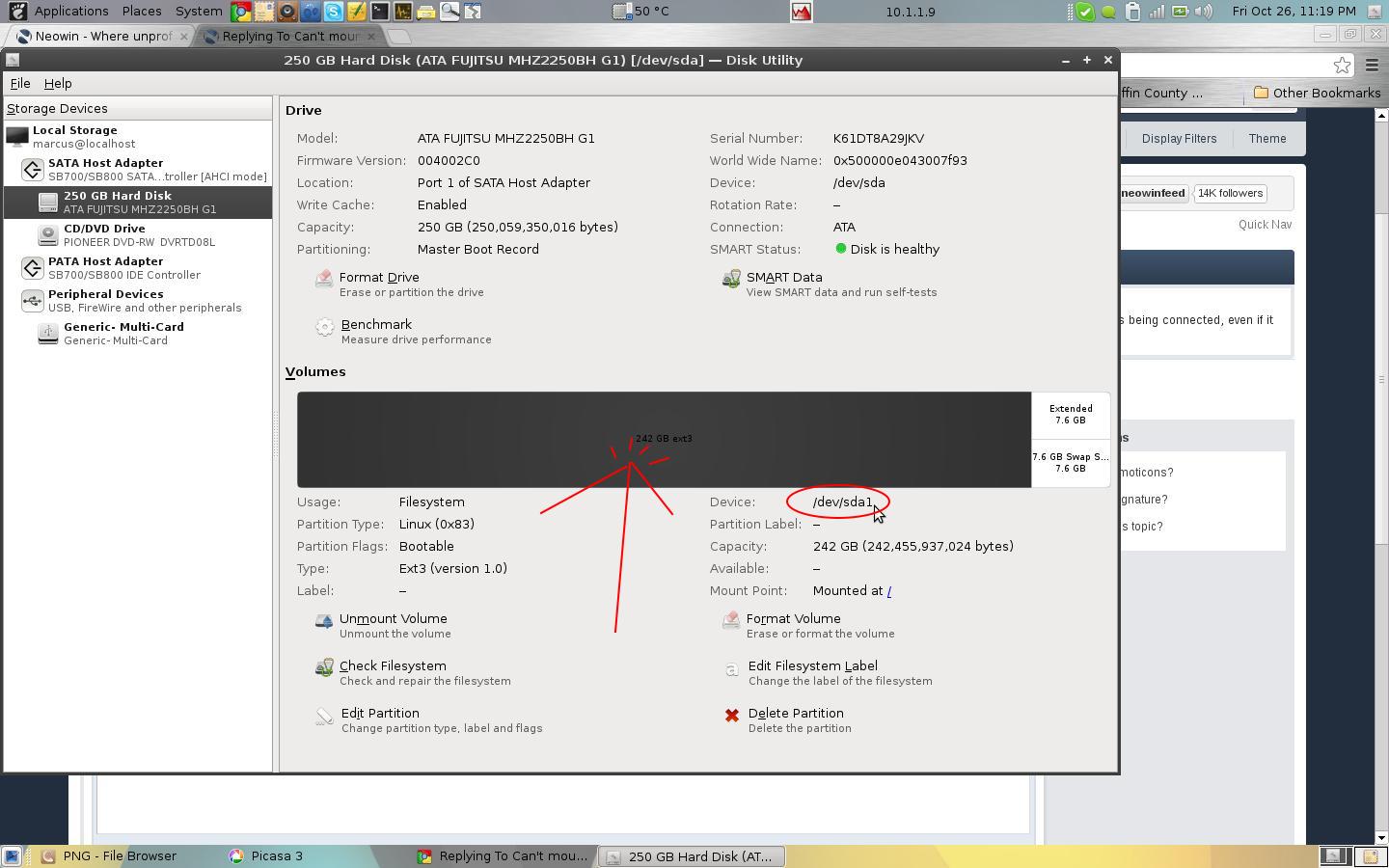 Can't mount usb hard drive in Linux mint - Hardware Hangout - Neowin