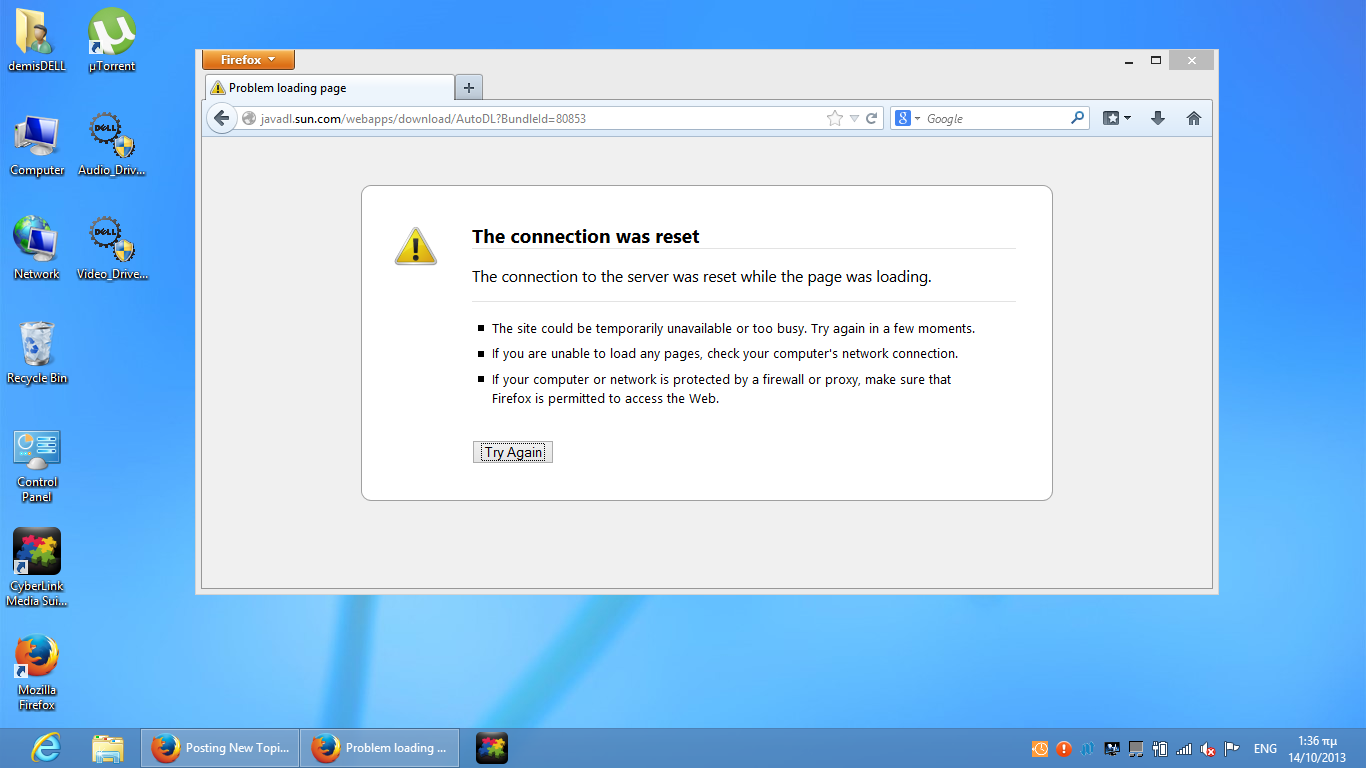 connection lost: disconnected - java edition support -... Windows 8 64bit wont connect to JAVA d/l page - Microsoft (Windows ...