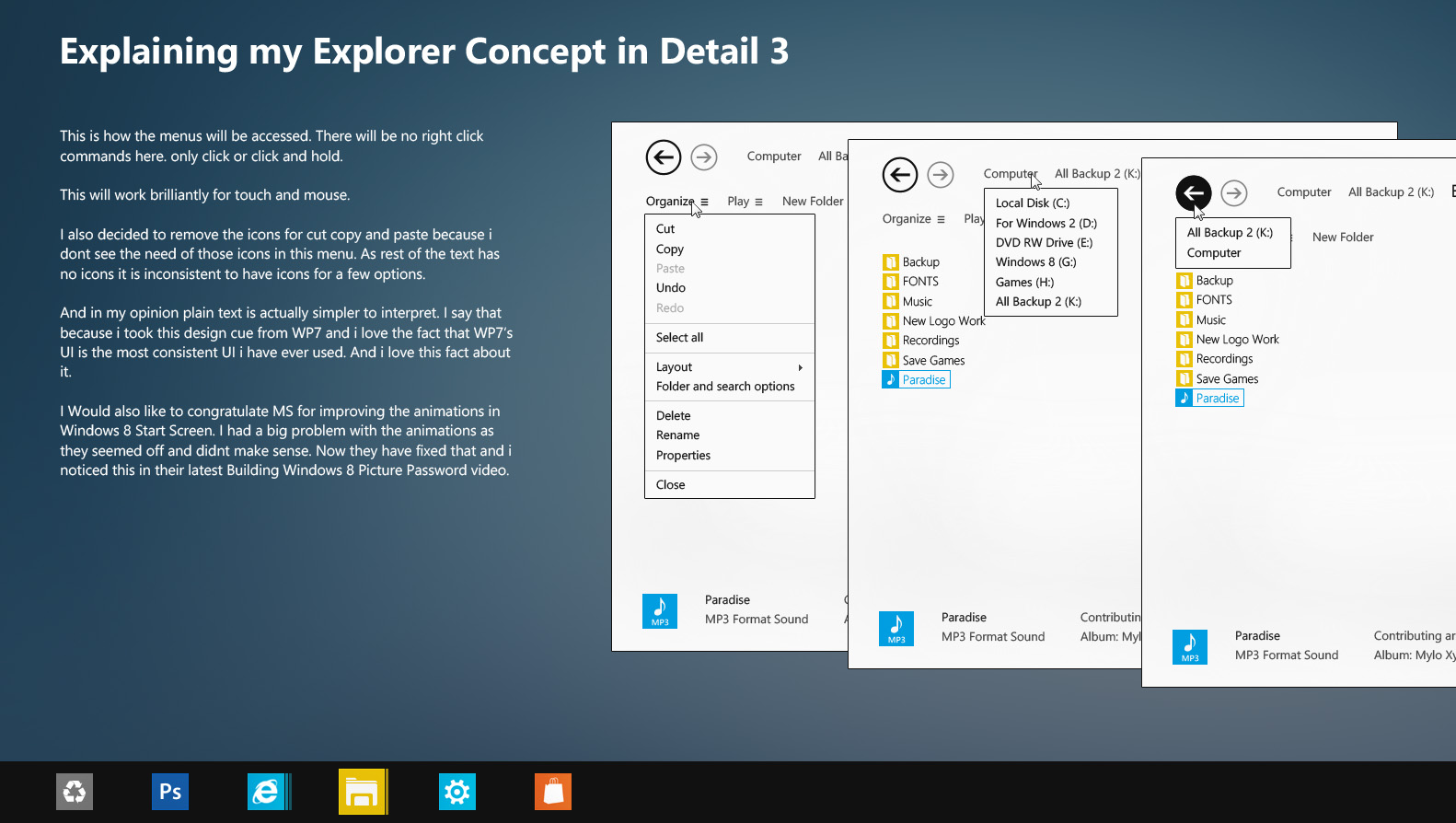 My Desktop App concept for Windows 8 - The Fast Ring (Insider Previews ...