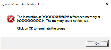 Reference Memory - Memory could not be read. - Microsoft (Windows) - Neowin