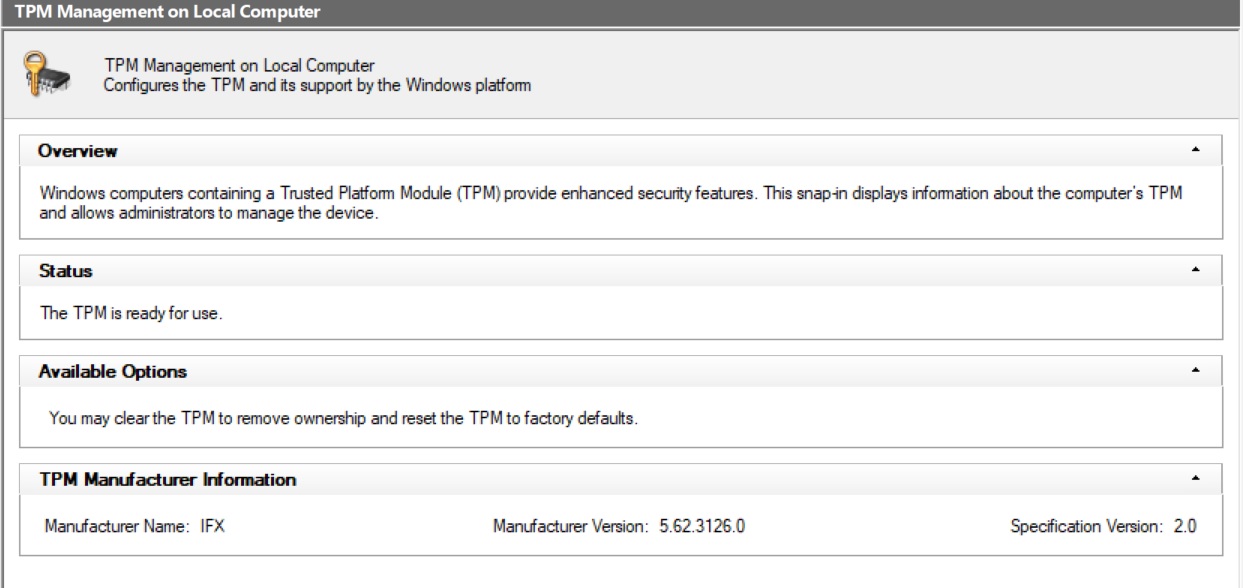 Fix for infineon tpm modules microsoft windows neowin