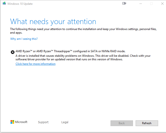 Trying to update to 1903, get error - Microsoft (Windows) - Neowin