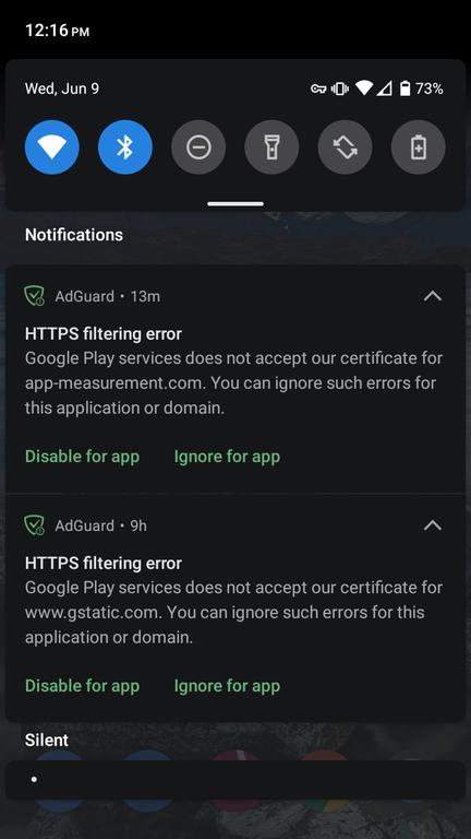 1. Google Play Services has AdGuard's certificate blacklisted already.jpg