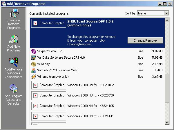 add/remove programs error - Microsoft (Windows) - Neowin