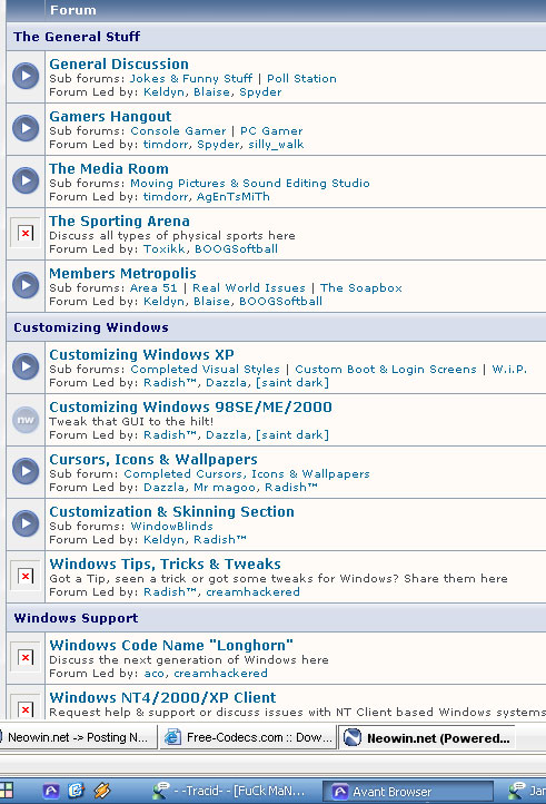 internet explorer. Small pics show up as X - Microsoft (Windows) - Neowin