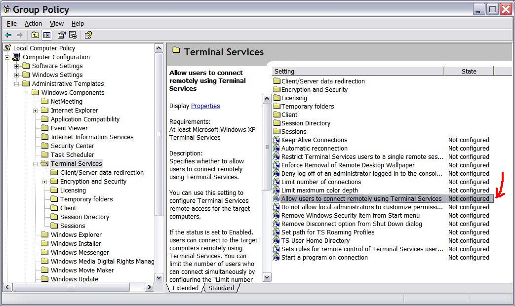 Remote Desktop greyed in XP SP2 Microsoft (Windows) Neowin