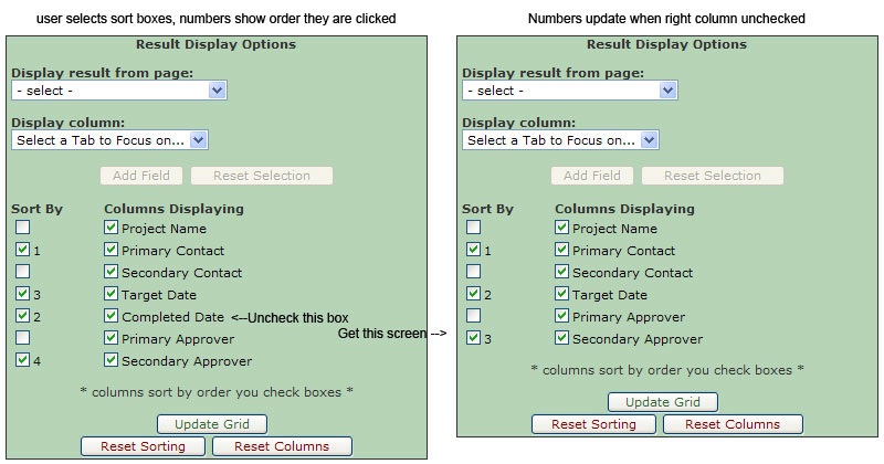 Checkbox list that sorts based on another checklist - Web Design ...