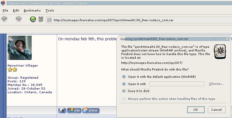 Firebird and .rar files - Software Discussion & Support - Neowin