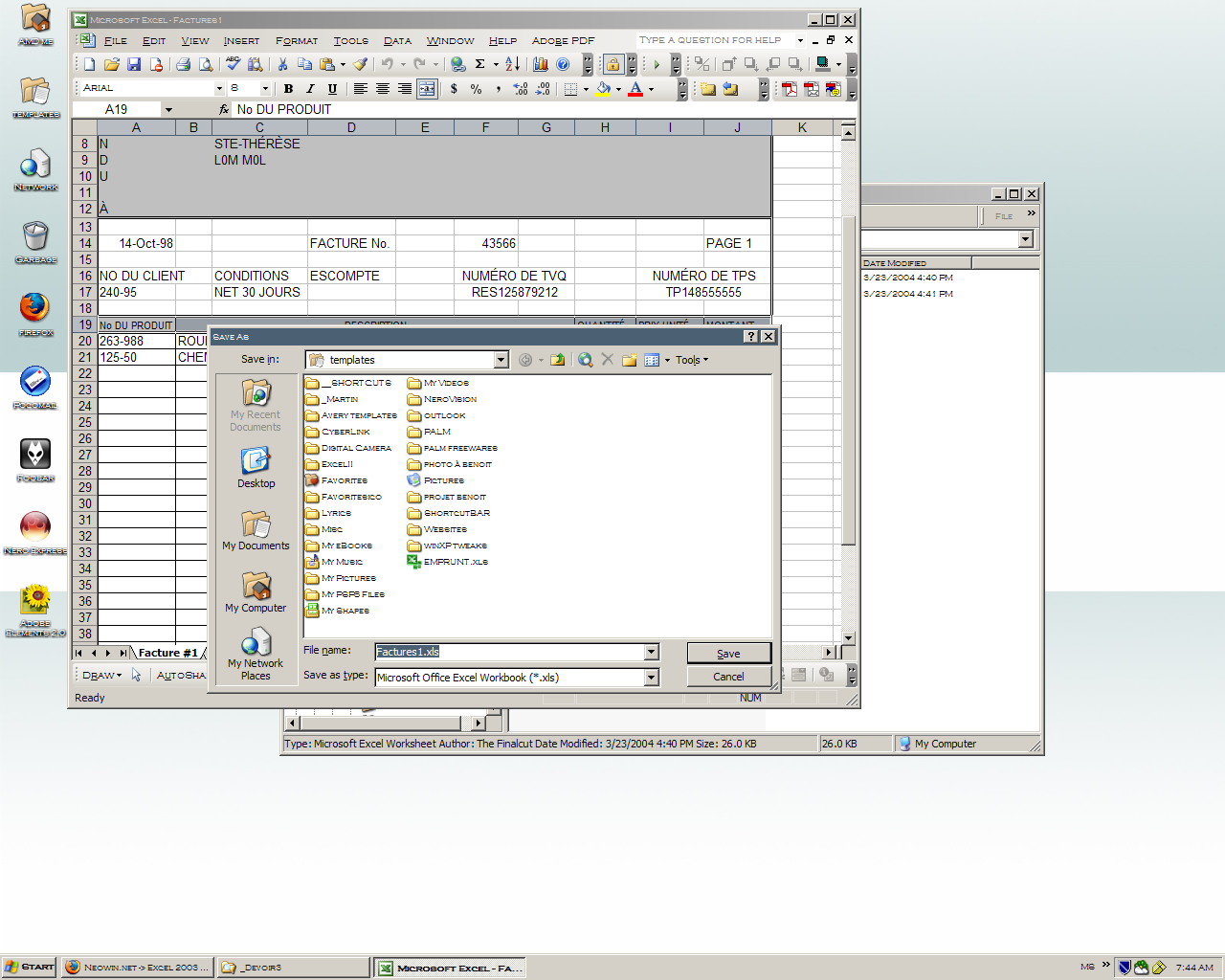 Excel 2003 problem - Software Discussion & Support - Neowin