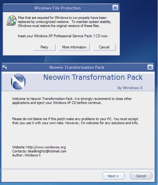 neowin transformation pack - Software Discussion & Support - Neowin