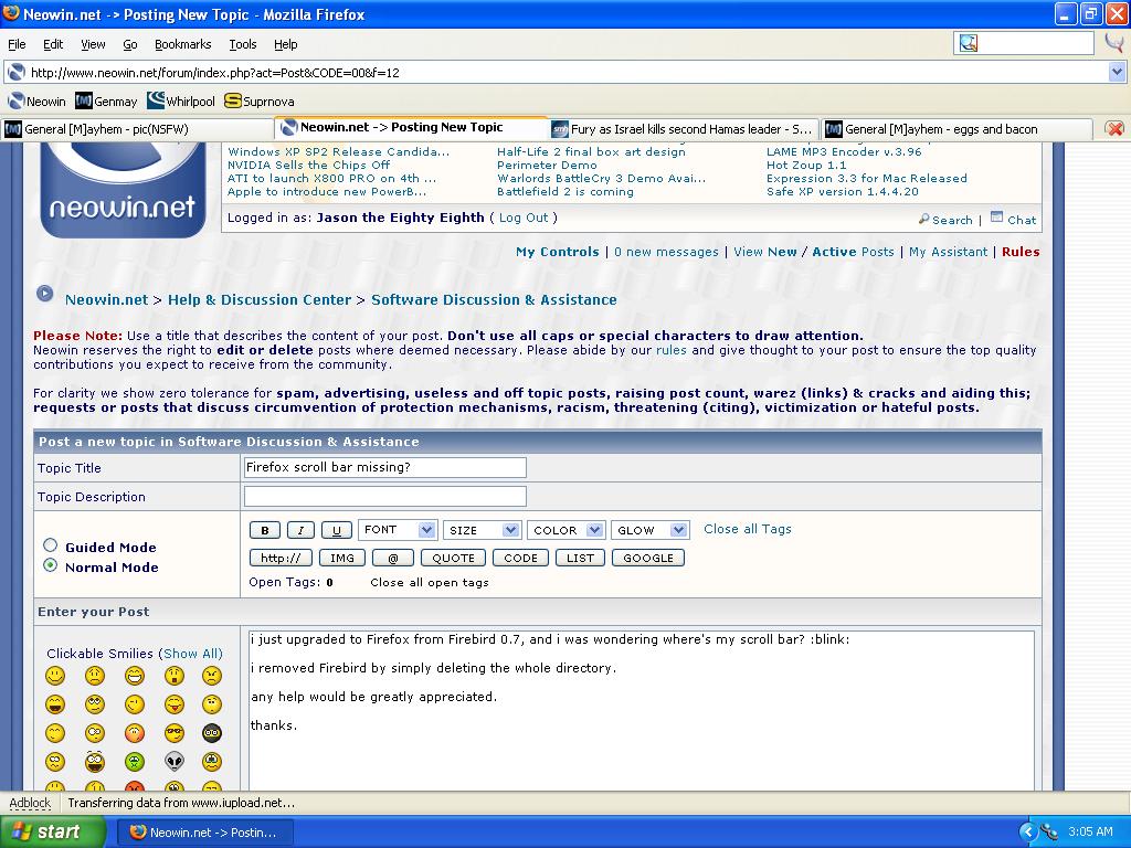 Firefox scroll bar missing? Software Discussion & Support Neowin