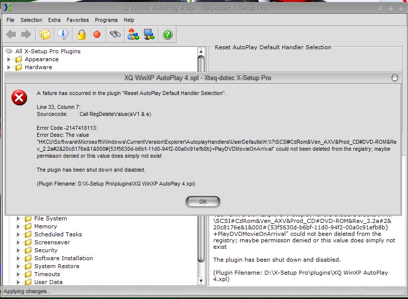 x-setup error - Software Discussion & Support - Neowin