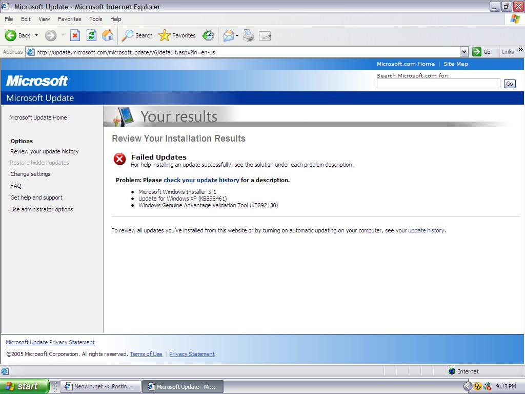 Help with updates! - Software Discussion & Support - Neowin