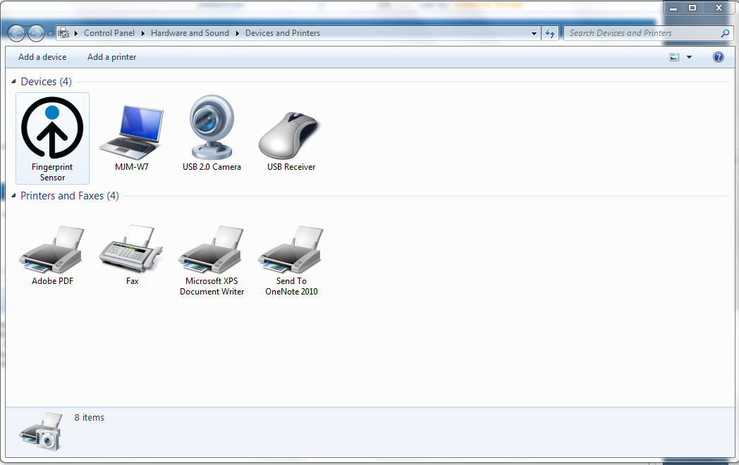 Installed Printer not showing in Devices and Printers on Windows 7 RTM