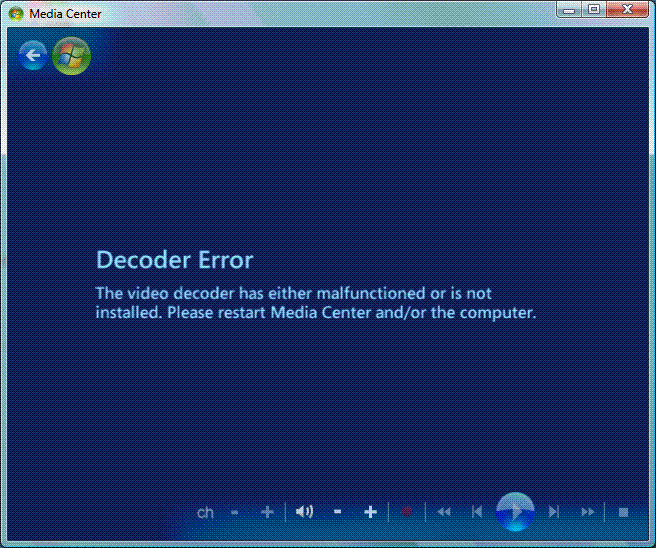 Decoder error while playing dvd's - beta2 - The Fast Ring (Insider ...