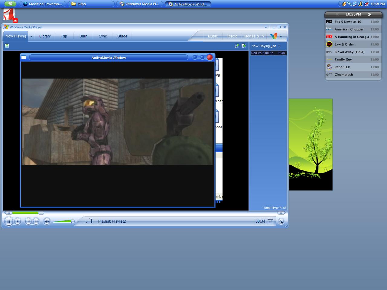 WMV in WMP plays in "Active Movie Window"? Software Discussion