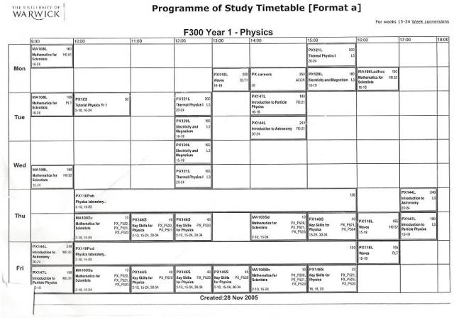 College/University Students' schedules - General Discussion - Neowin