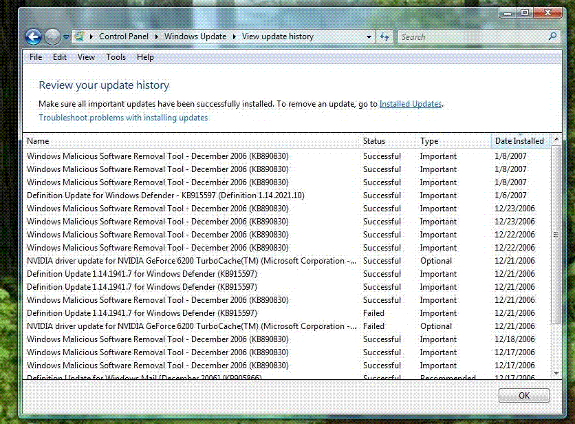 Windows Update Question - Microsoft (Windows) - Neowin
