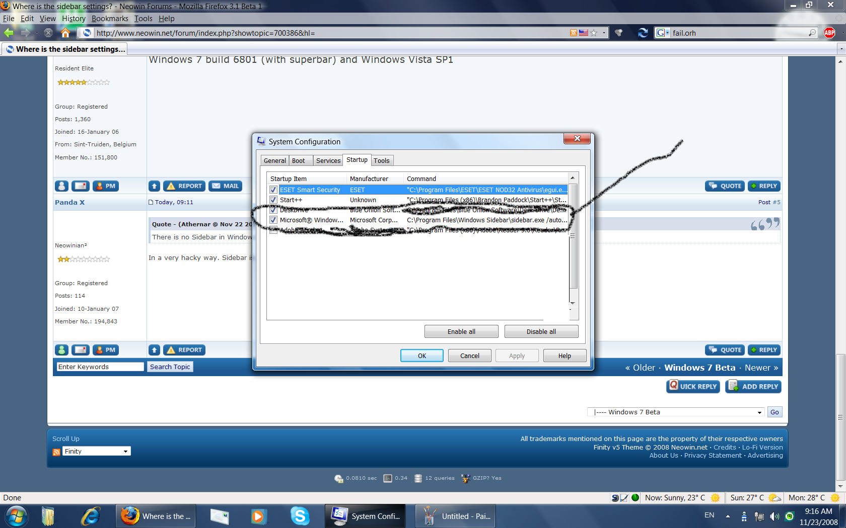 Where is the sidebar settings? The Fast Ring (Insider Previews) Neowin