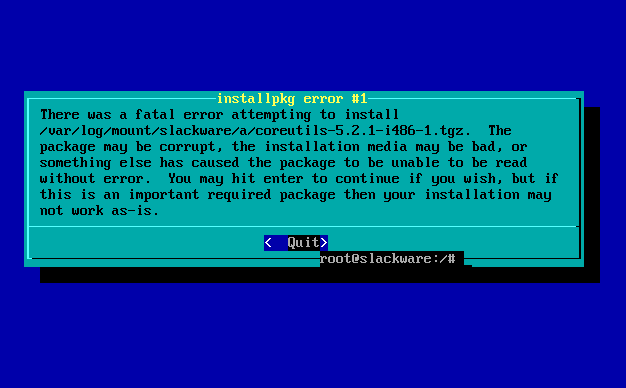 Slackware install problem - Linux - Neowin