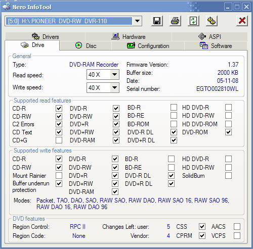 Make DVD Burner read DVD-RAM - Hardware Hangout - Neowin