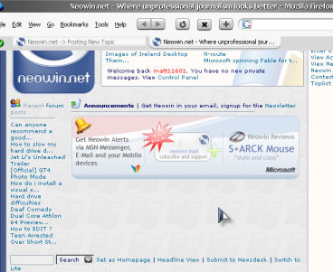 Problem viewing NeoWin main page - Site & Forum Issues - Neowin