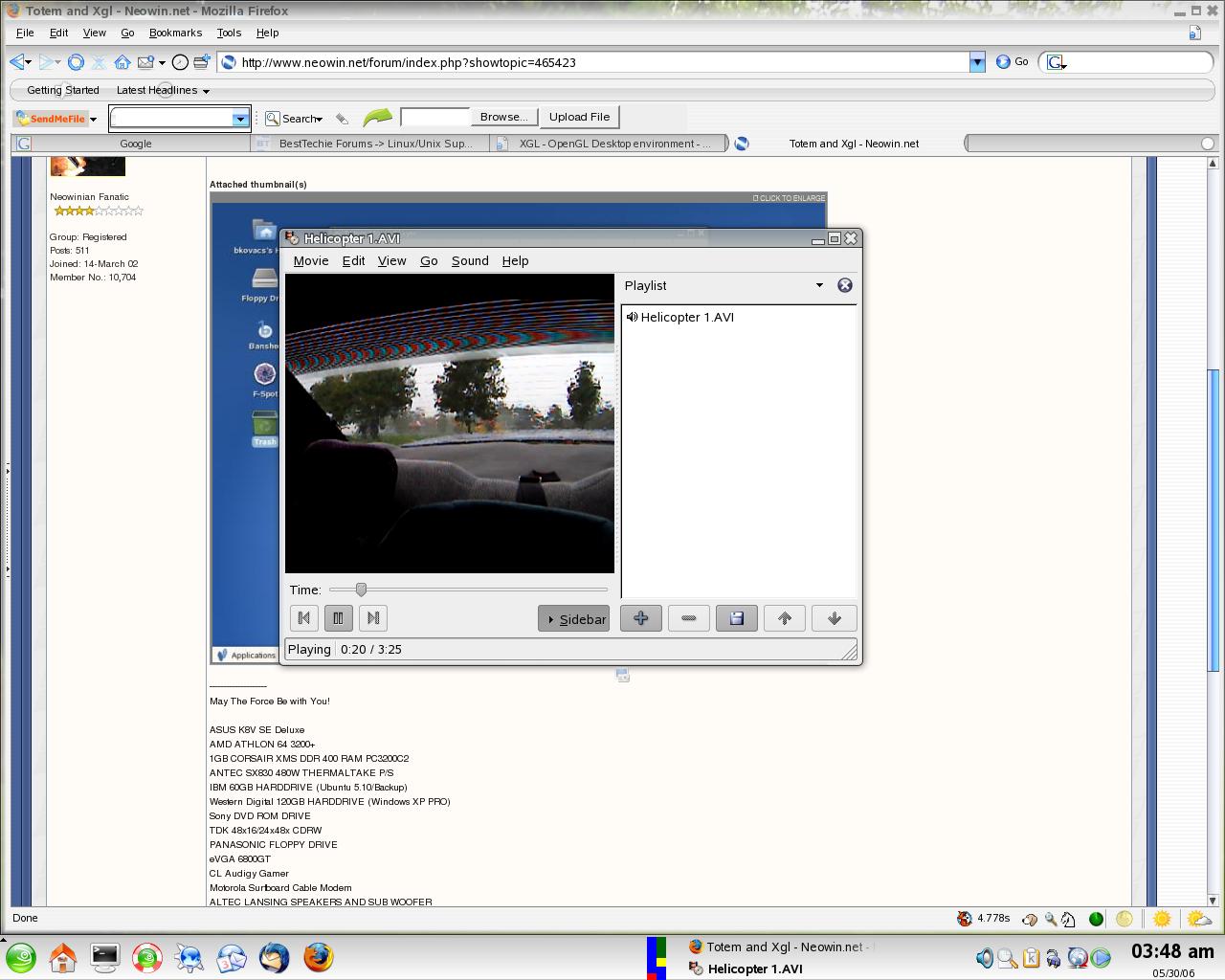 Xgl Linux Totem and Xgl - Linux - Neowin