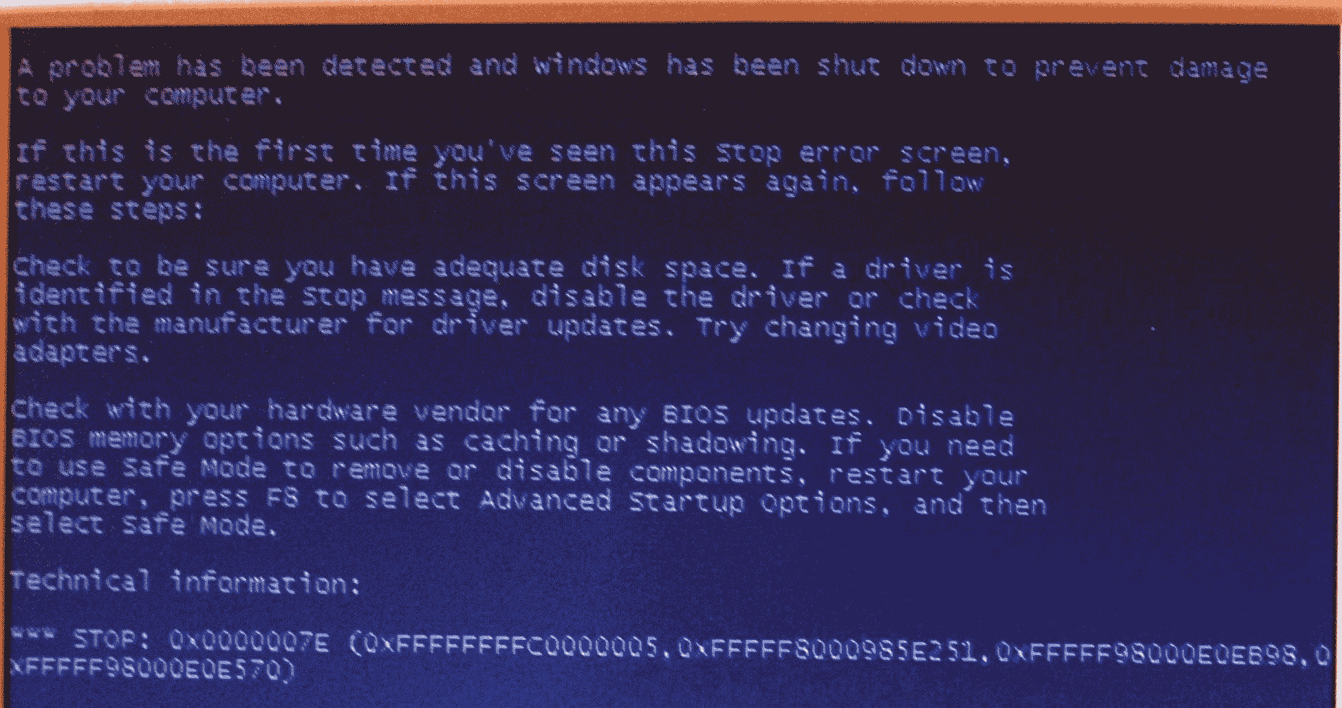 Boot error - Hardware Hangout - Neowin