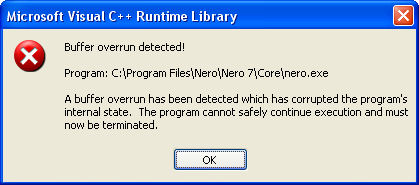 Nero 7 Buffer Over-run Error - Software Discussion & Support - Neowin