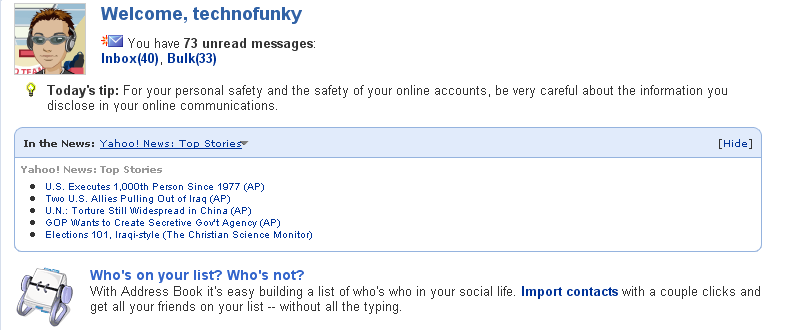Yahoo!Mail integrates avatars - Back Page News - Neowin