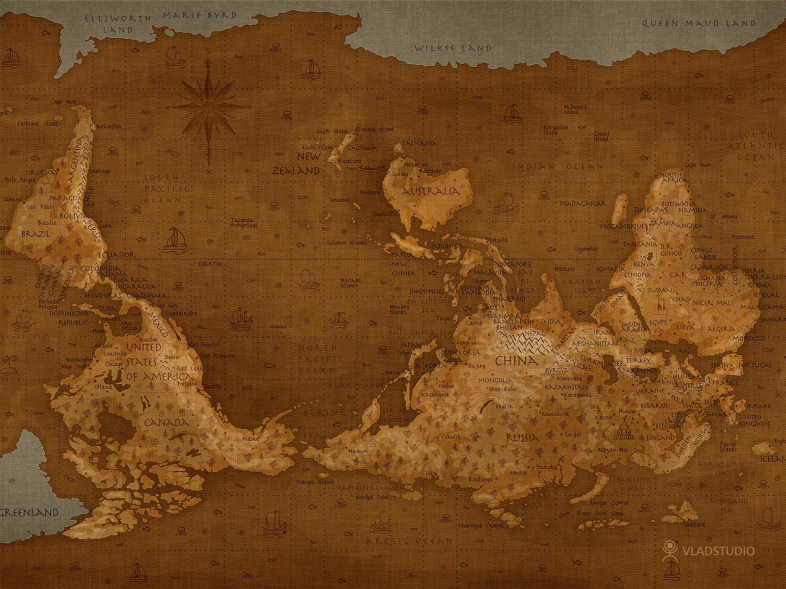 [4:3] World Map - Upside Down! - Tips, Tweaks & Customization - Neowin