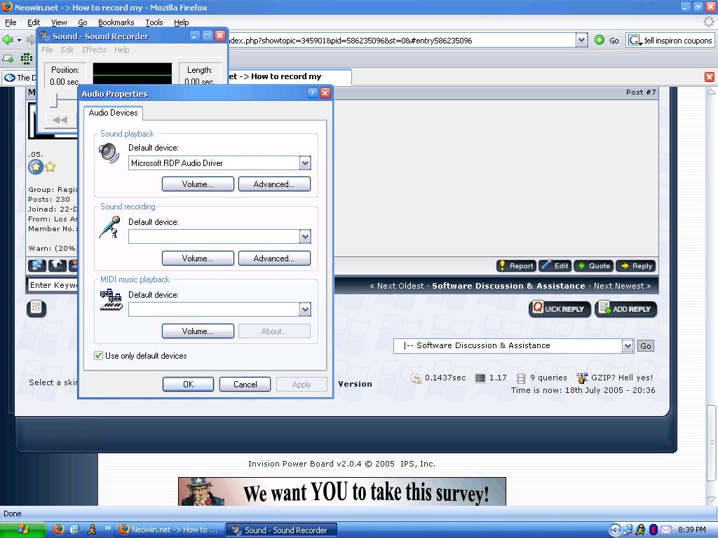 How to record my - Software Discussion & Support - Neowin