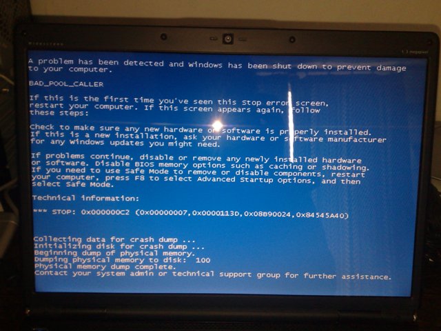 Vista has given me two different Blue Screens - Microsoft (Windows ...