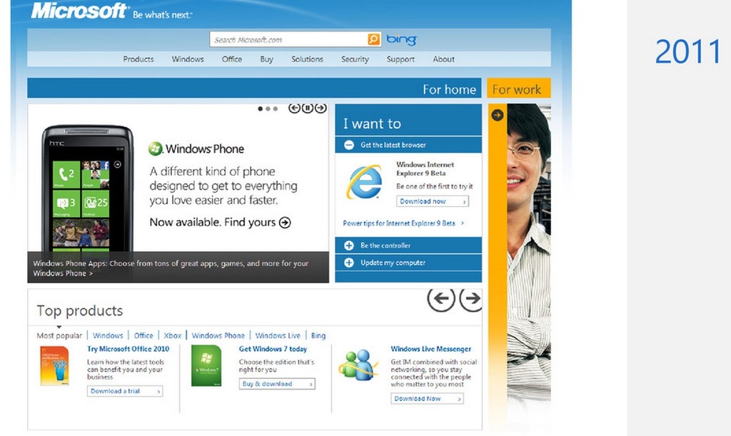 Visualized: 20 years of Microsoft's homepage - Neowin