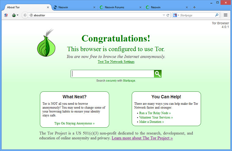 Tor Browser Bundle