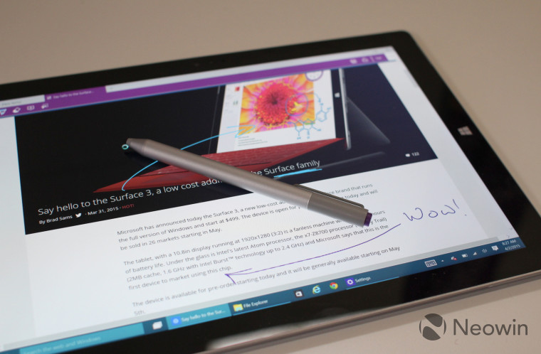 Microsoft Spartan: A closer look at inking - Neowin