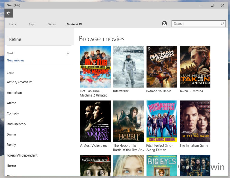 Browse Movie Store for Favorite Movies & TV Shows