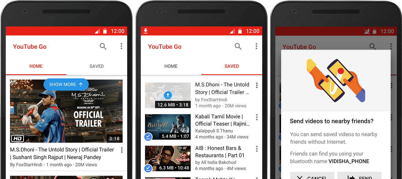 YouTube Go will officially let you download and share videos