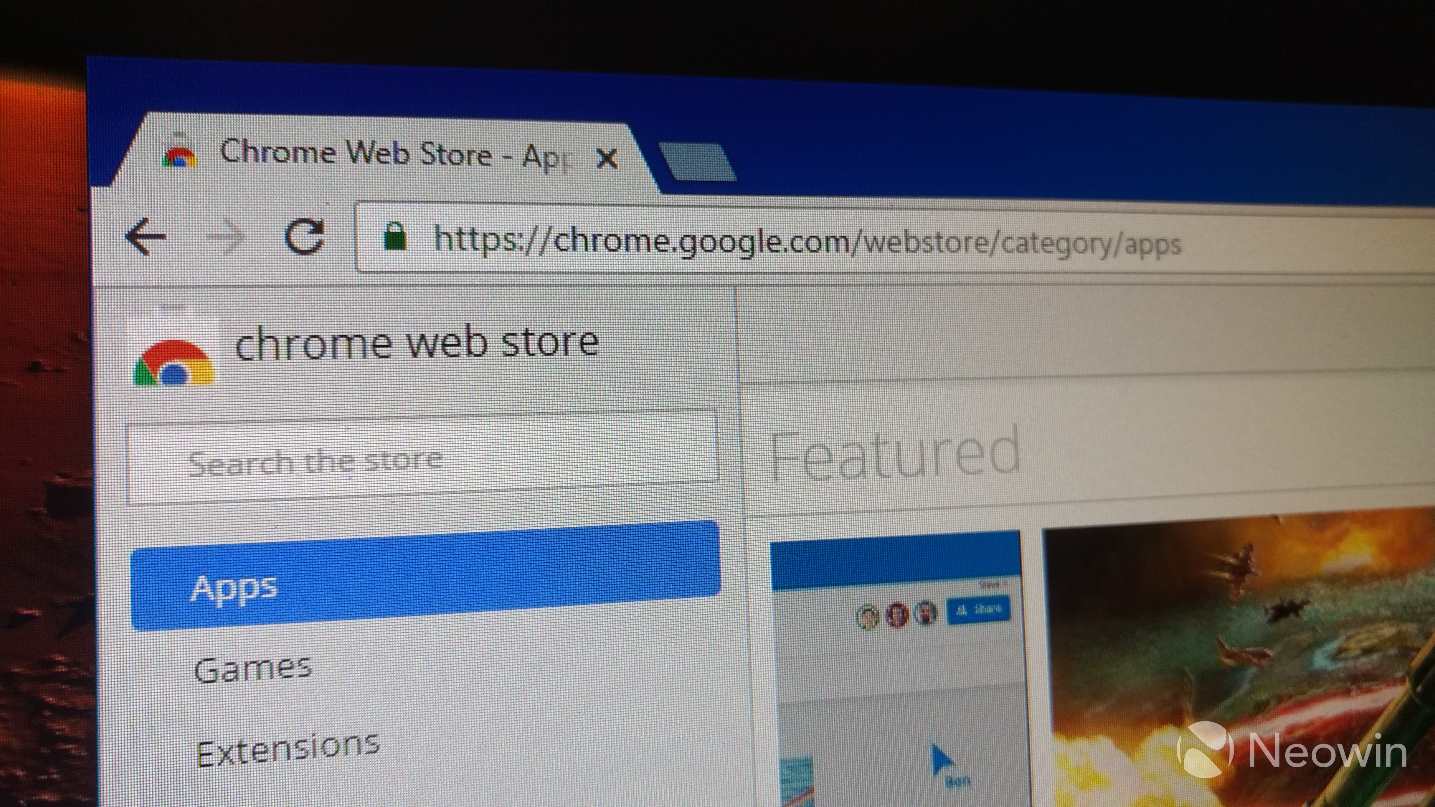 Chrome Web Store, Software