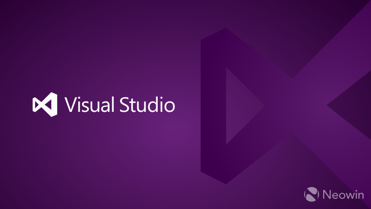 The Visual Studio logo on a purple background