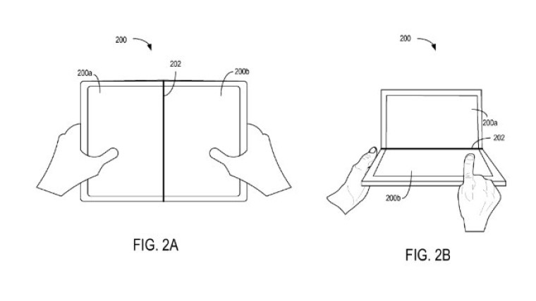 Another Microsoft patent for hinged displays surfaces online - Neowin