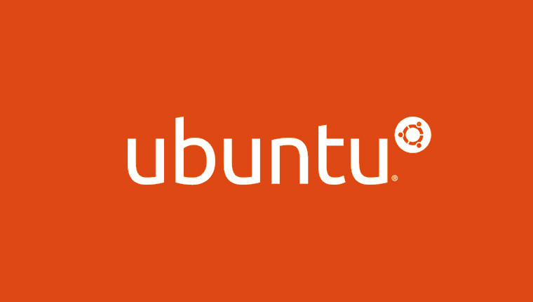 The Ubuntu logo on an orange background