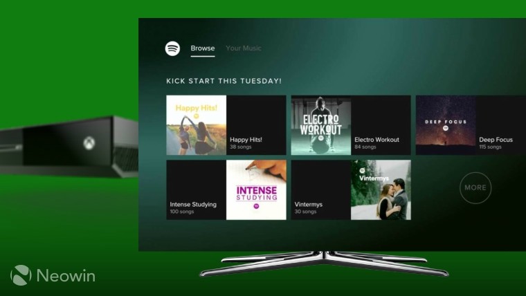 Spotify store on xbox