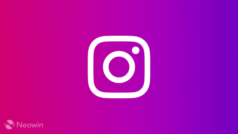 The Instagram logo on a purple background