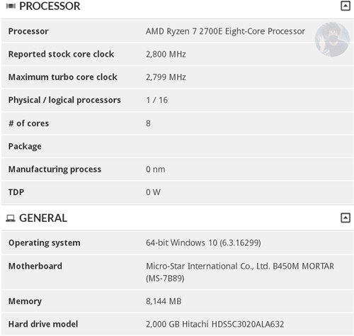 Tdp ryzen 7 online 2700