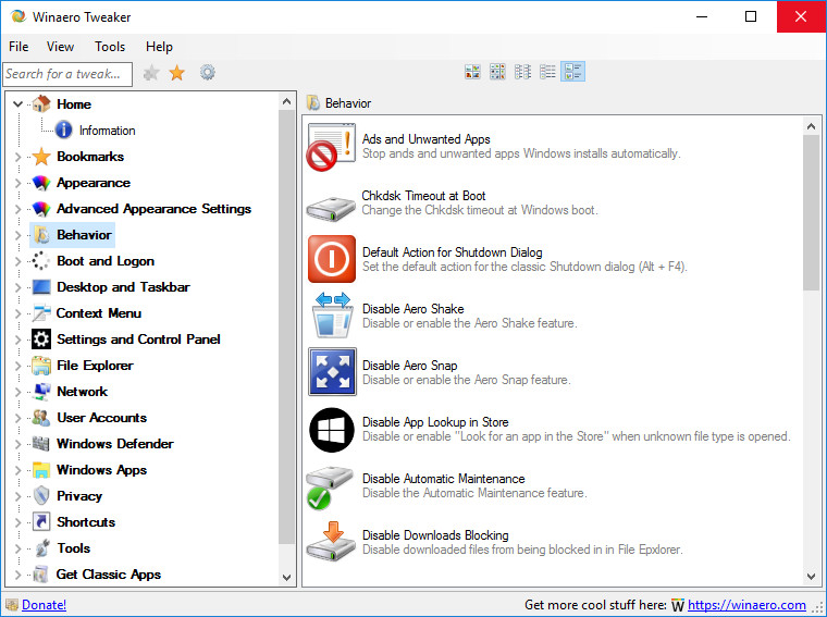 free for ios download Winaero Tweaker 1.55