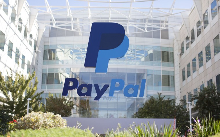 PayPal logo in front of their office